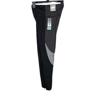 ID Ideology Women's Colorblock 7/8 Leggings black grey S